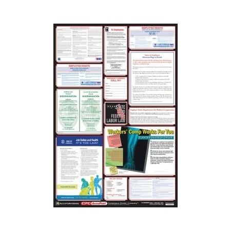 Accuform OSHA SAFETY POSTER COMBO STATE, PPG300FL PPG300FL